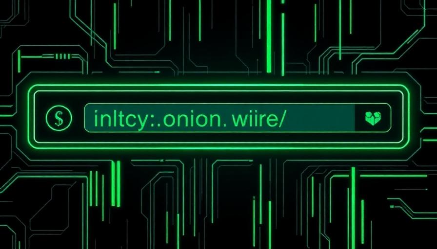 Onion URL in browser address bar